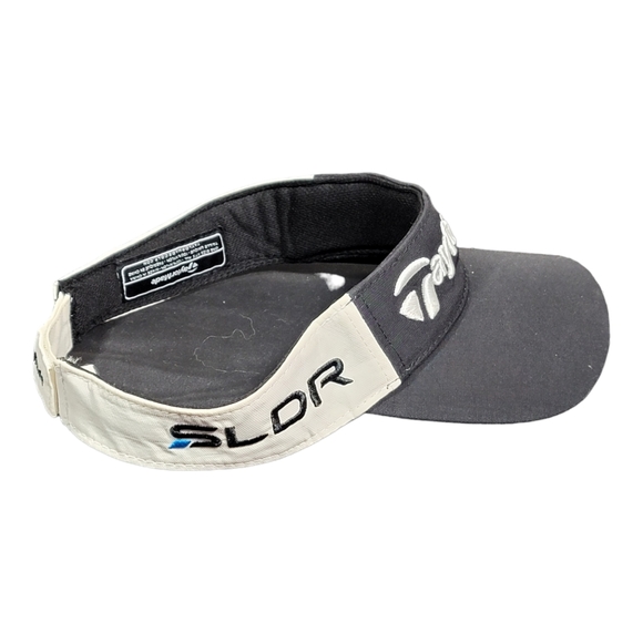 Taylormade Aero Tour Preferred Strapback Sun Visor  Adjustable Gray Sunvisor - Picture 2 of 6